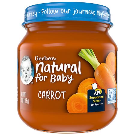 Gerber 1st Foods Natural Baby Food Carrot