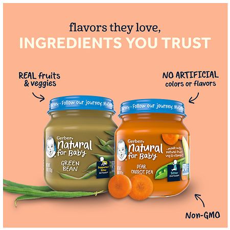 Gerber 1st Foods Natural Baby Food Carrot