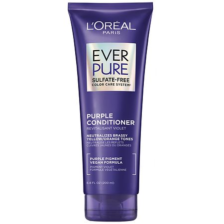 L'Oreal Paris Everpure Sulfate Free Purple Conditioner for Toning Blonde and Bleached Hair