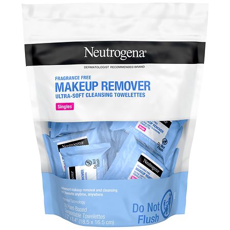 Neutrogena Makeup Remover Face Wipe Singles Fragrance-Free