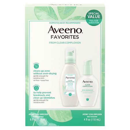 UPC 381371164714 product image for Aveeno Clear Complexion Acne Favorites Skincare Gift Set - 1.0 ea | upcitemdb.com