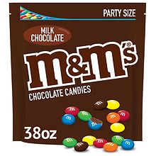 MMs plain candy party size bag