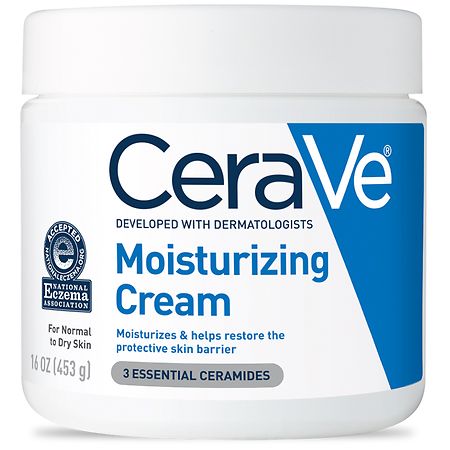 CeraVe Face and Body Moisturizing Cream for Normal to Dry Skin with Hyaluronic Acid