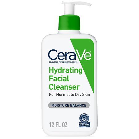 CeraVe Hydrating Face Wash with Hyaluronic Acid and Glycerin for Normal to Dry Skin - 12 fl oz