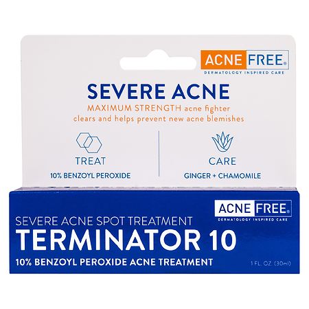 AcneFree Terminator 10 Acne Spot Treatment with Benzoyl Peroxide