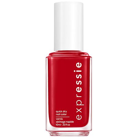 essie expressie Quick-Dry Nail Polish, Vegan, seize the minute (bright red), 0.33 fl oz | CVS
