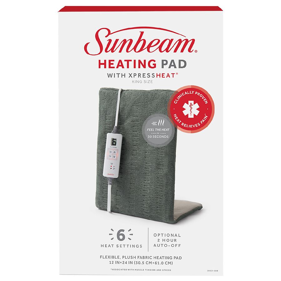  Sunbeam Heated Body Pillow, 1 Count (Pack of 1) : Home