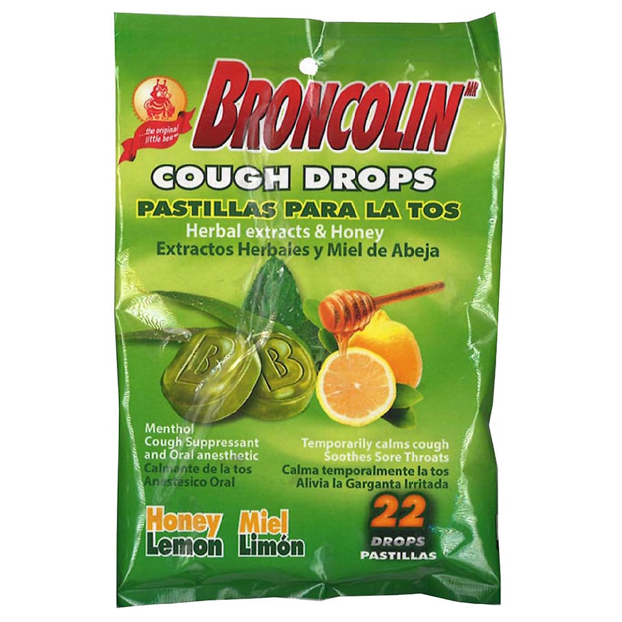 Broncolin Honey Lemon Cough Drops | Walgreens