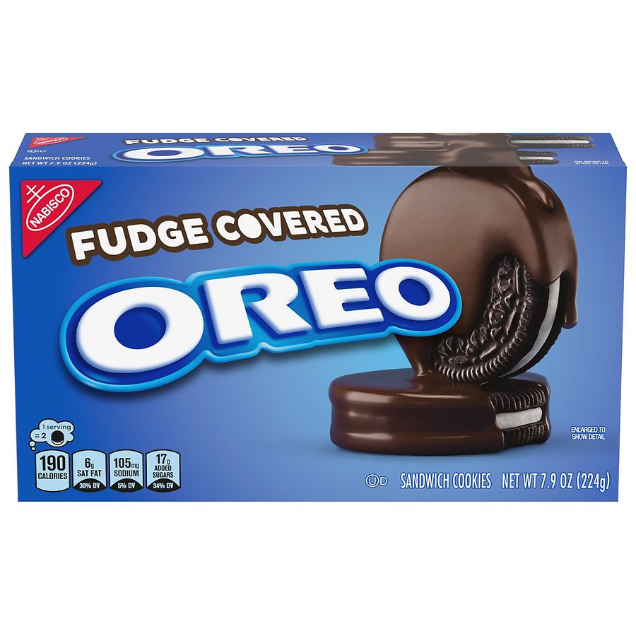 Oreo Fudge Covered Chocolate Sandwich Cookies Fudge Covered