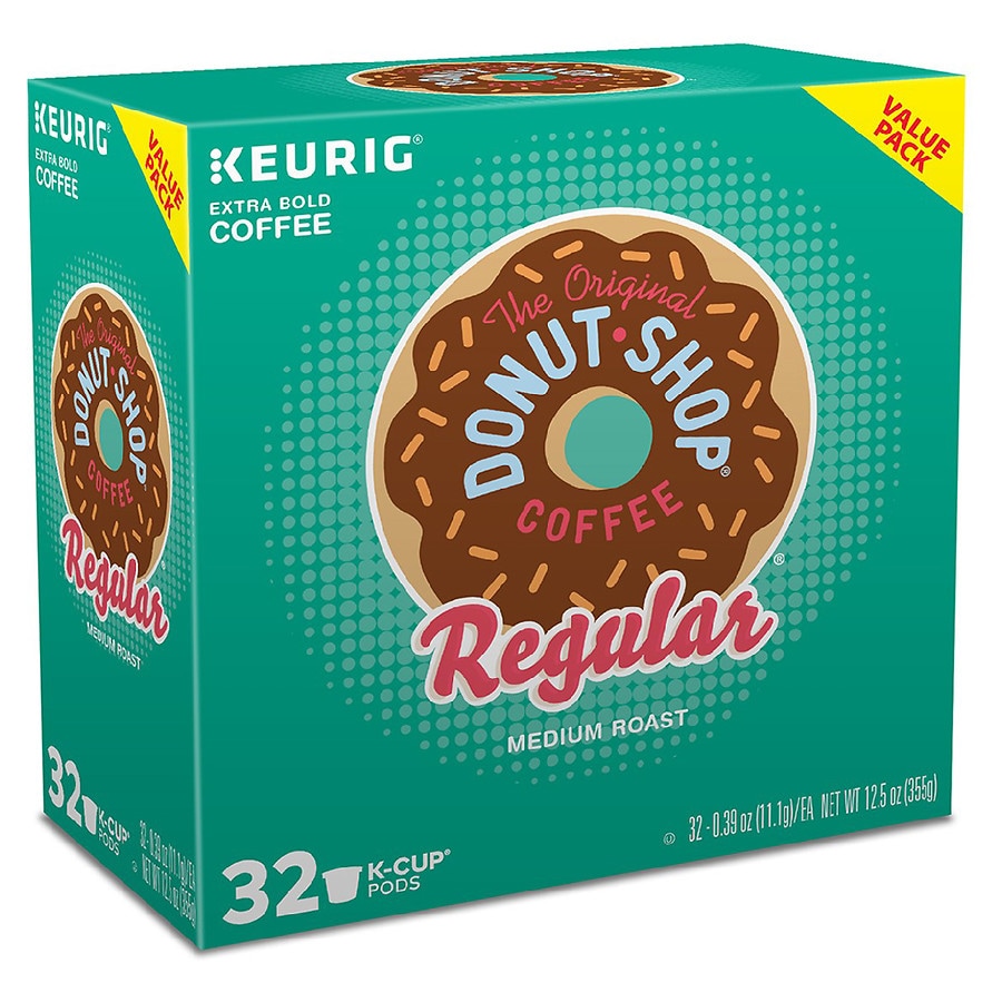 Keurig People Donut Shop Medium Roast Extra Bold Coffee K-Cups - 18 count, 0.39 oz each