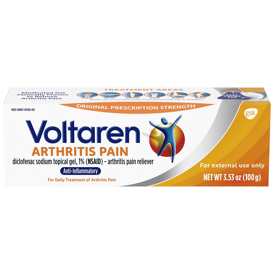 VOLTAREN Emulgel Extra Strength (Gel), topical pain gel, 100g : :  Health & Personal Care