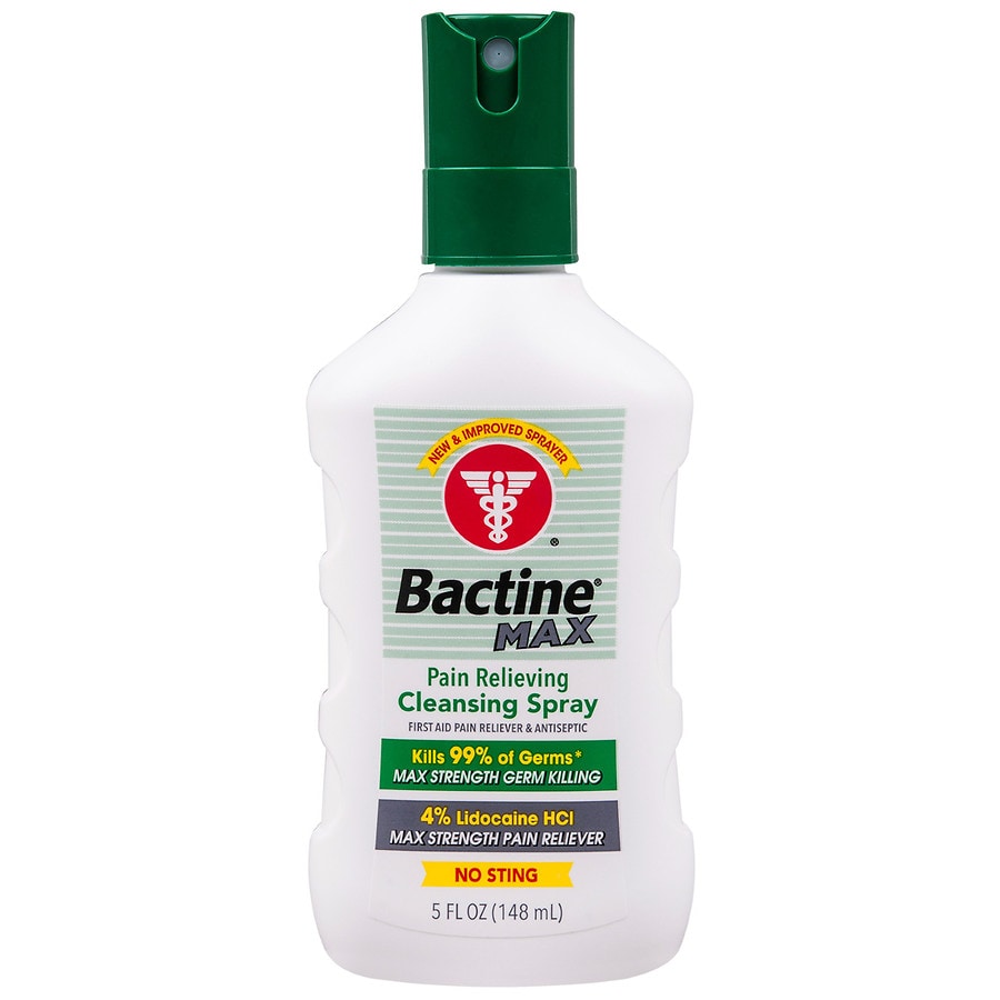 Bactine Max Pain Relieving Cleansing Spray, Max Strength First Aid Pain Relief Walgreens
