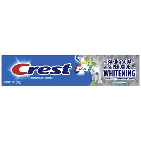 Crest Whitening Cavity & Tartar Protection Toothpaste Whitening Baking Soda & Peroxide Fresh Mint