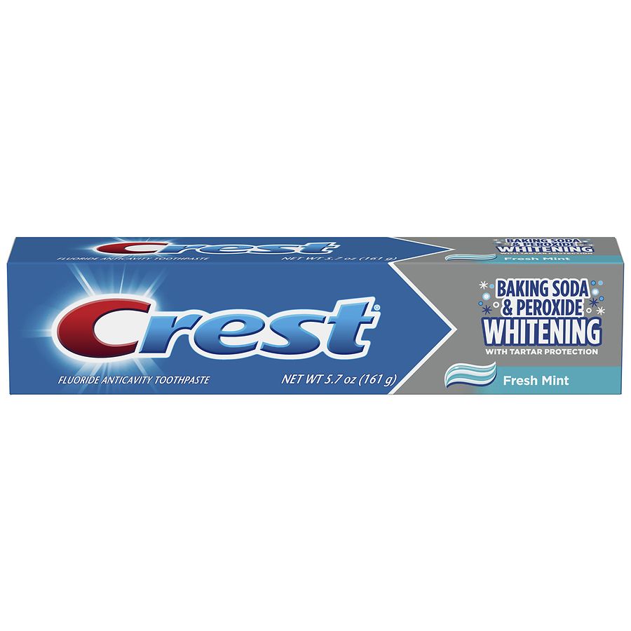 Crest Whitening Cavity & Tartar Protection Toothpaste Whitening Baking Soda & Peroxide Fresh Mint