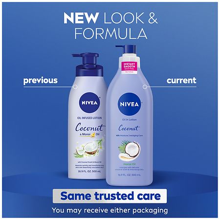 Nivea Monoi Oil-Infused Body Lotion for Women, Fast-Absorbing