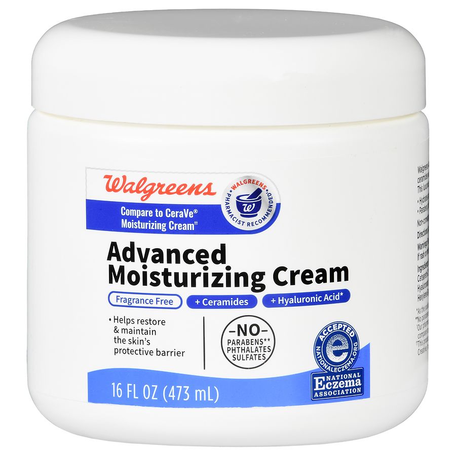 Walgreens Advanced Moisturizing Cream Fragrance Free | Walgreens