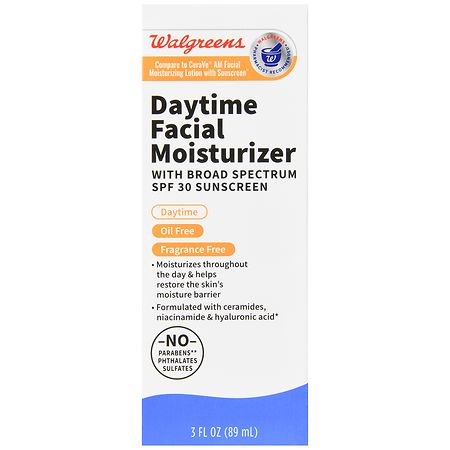 Walgreens Daytime Facial Moisturizer with Broad Spectrum SPF 30 Sunscreen Fragrance Free