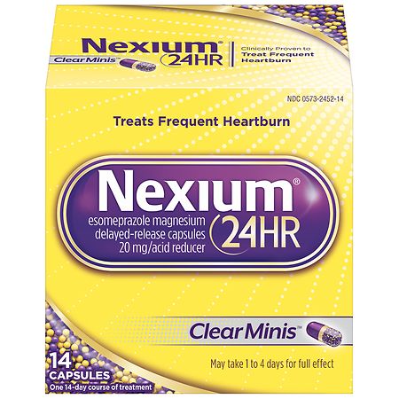 Nexium 24HR Clear Mini Delayed Release Heartburn Relief Capsules