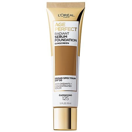 L'Oreal Paris Age Perfect Radiant Serum Foundation with SPF 50, Cappuccino | CVS