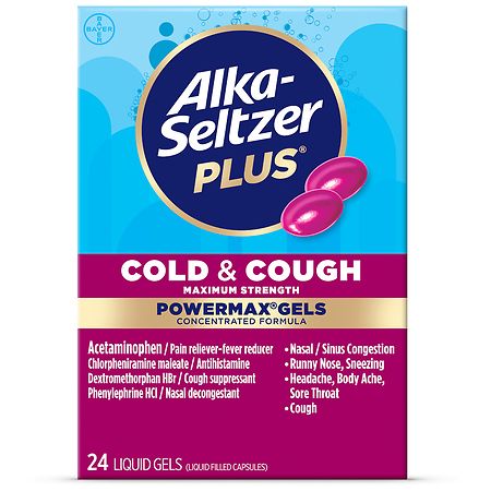 Alka-Seltzer Plus Cold & Cough Maximum Strength Powermax Liquid Gels