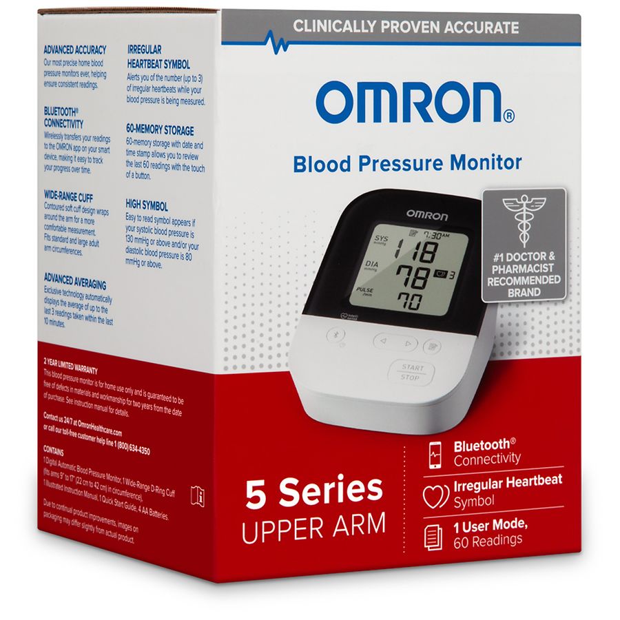 Case of 10-Blood Pressure Monitor Bp7250 By Omron 5 Series By