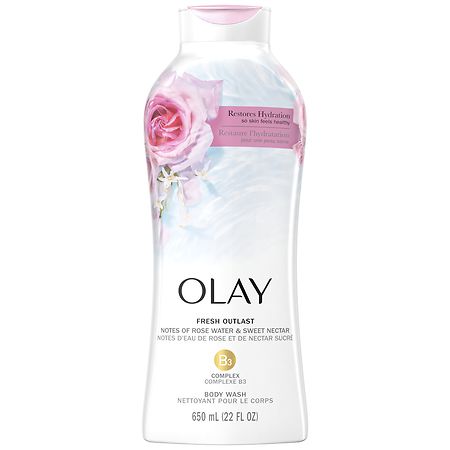 Olay Fresh Outlast Body Wash Notes of Rose Water and Sweet Nectar