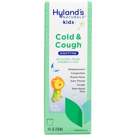 Hyland s Naturals Kids Cold & Cough Nighttime Relief Liquid 4 fl oz