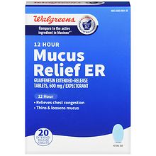 Mucus Relief ER 600 mg Tablets | Walgreens