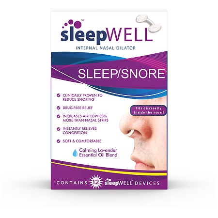 Sleepwell Sleep/ Snore Internal Nasal Dilator for Snoring Relief