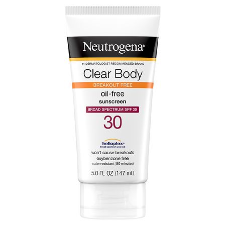 Neutrogena Clear Body Oil-Free Sunscreen Lotion With SPF 30 Fragrance-Free