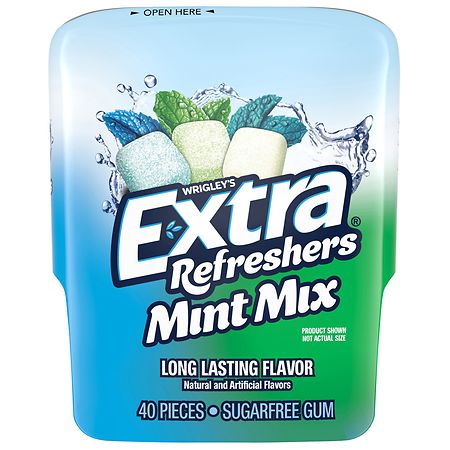 Extra Refreshers Mint Mix Gum Piece Bottle