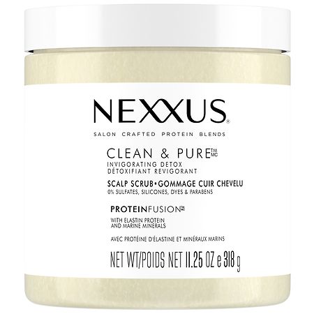 Nexxus Clean & Pure Scalp Scrub, Invigorating Detox, 11.25 oz