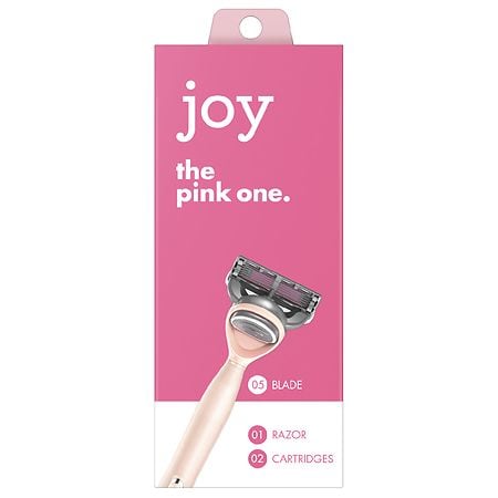 Joy Pink Women's Razor + 2 Refills