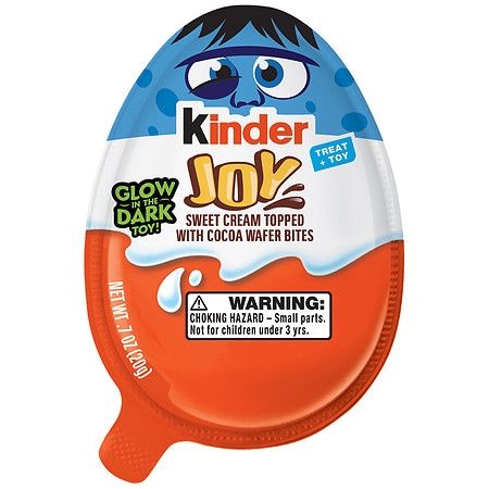 Kinder Joy Halloween Candy Egg with Glow-In-The-Dark Toy