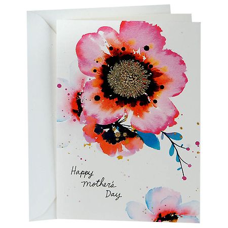 Hallmark Mother's Day Card (Watercolor Flowers), S10