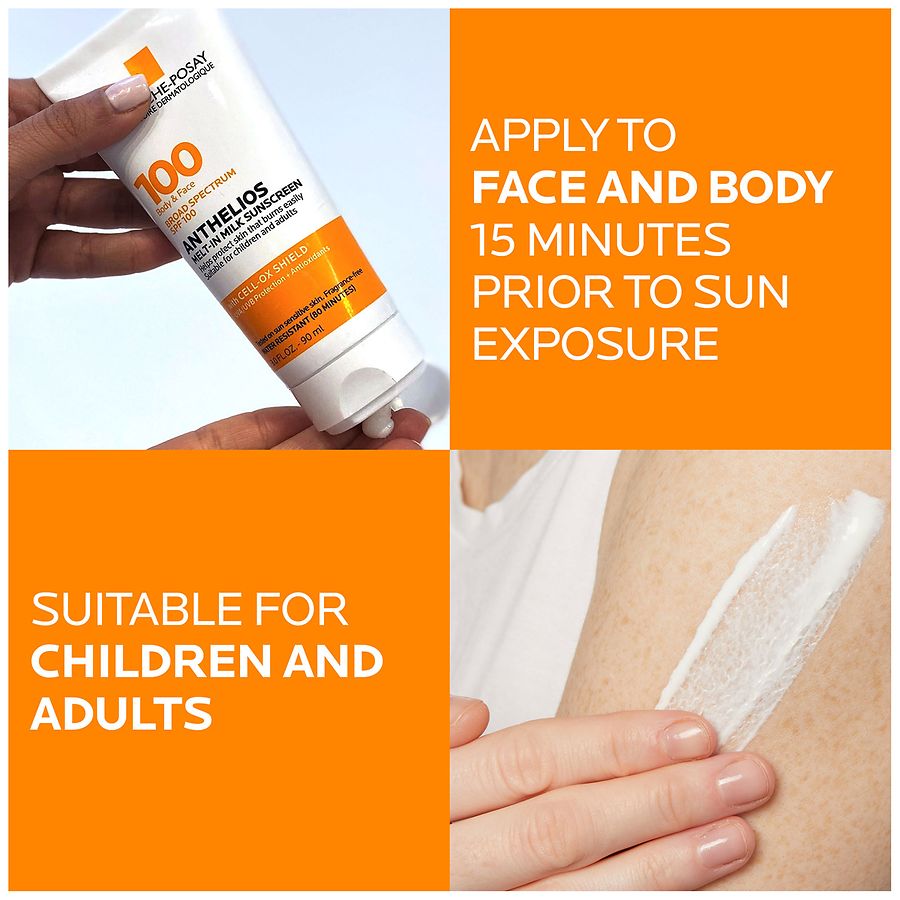 La Roche-Posay Anthelios Melt-in Milk Body and Face Sunscreen