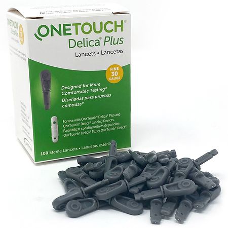OneTouch Delica Plus Lancets for Diabetes Testing 30 Gauge