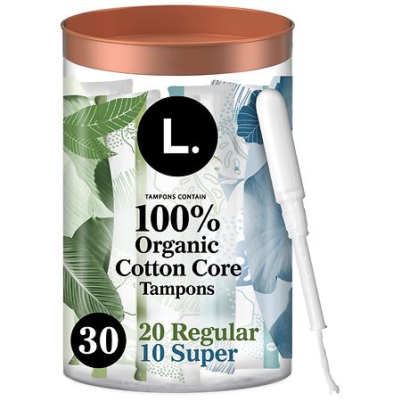 L. Cotton Tampons, Multipack Unscented, Regular/Super Absorbency | Walgreens