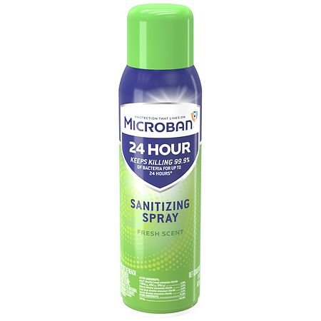 Microban 24 Hour Disinfectant Sanitizing Spray Fresh