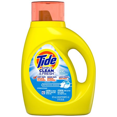Tide Simply Clean & Fresh Liquid Laundry Detergent Refreshing Breeze