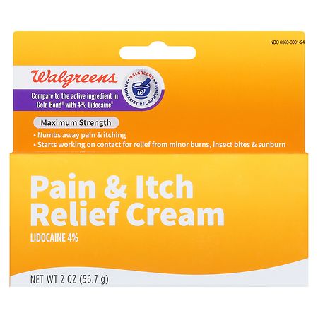 Walgreens Pain & Itch Relief Cream