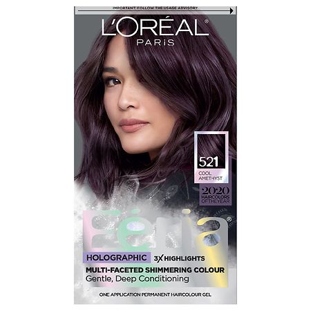 L'Oreal Paris Feria Multi-Faceted Shimmering Permanent Hair Color 52 Medium  Cool Iridescent Brown/ Cool Amethyst | Walgreens