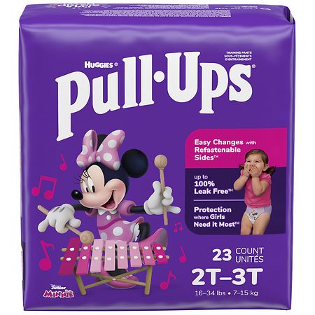 Huggies Pull-Ups Girls' Potty Training Pants 2T-3T Size