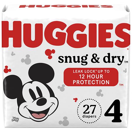 Huggies Snug & Dry Baby Diapers 4 (27 ct)