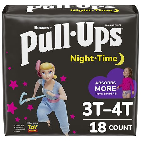 Huggies Pull-Ups Girls' Night-Time Potty Training Pants 3T - 4T