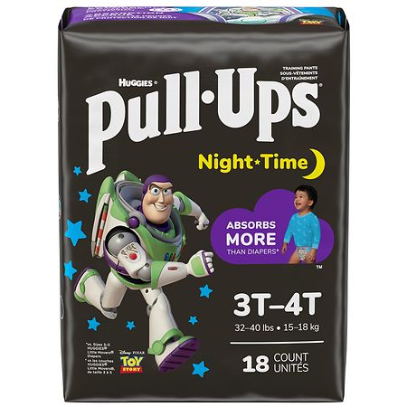 Huggies Pull-Ups Boys' Night-Time Potty Training Pants 3T-4T