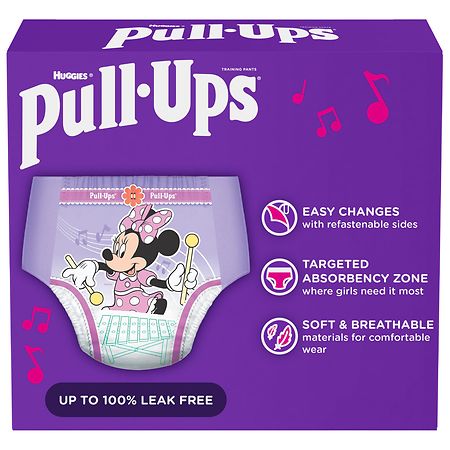Huggies Pull-Ups Learning Designs Girls' Training Pants, 4T-5T 17 ct False  • Price »