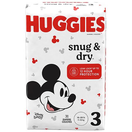 Huggies Snug & Dry Baby Diapers 3 (31 ct)