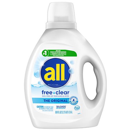 all Liquid Laundry Detergent, Free Clear Free Clear