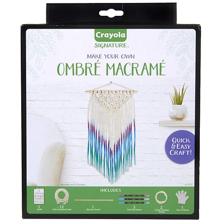 UPC 071662309206 product image for Crayola DIY Macrame Wall Hanging Kit 19 Piece - 1.0 ea | upcitemdb.com